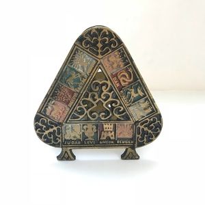 Vintage 12 tribes of Israel napkin holder